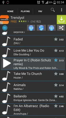 M2O-MP3 Music Online android App screenshot 2